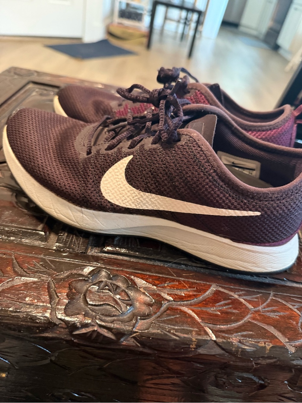 Nike Running Sneakers - Plum and White
